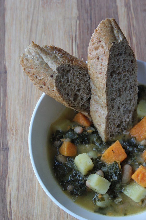 Kale and bean soup 3